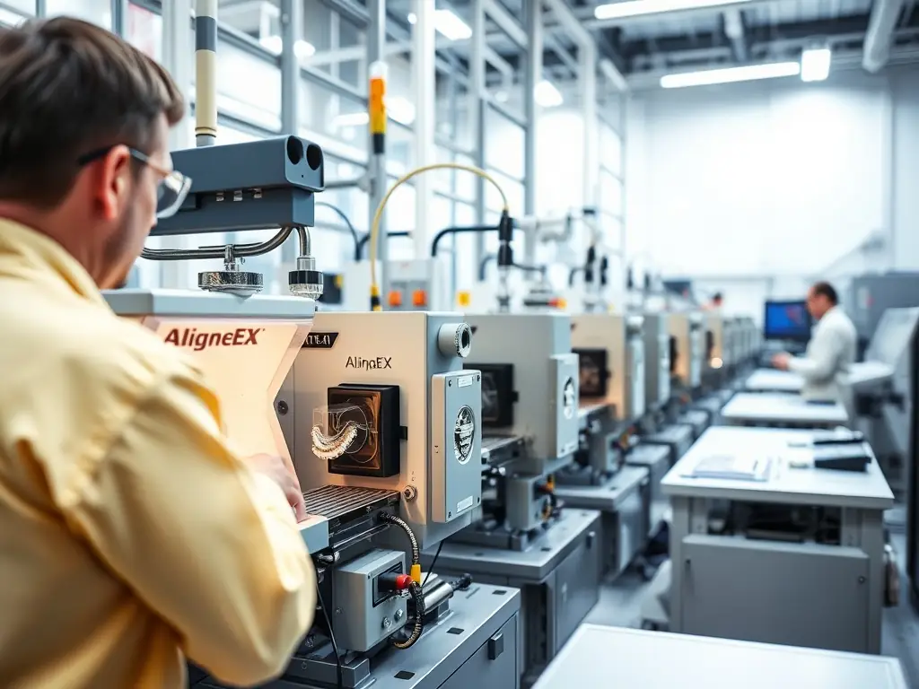 AlignEX aligners being manufactured in a high-tech German facility.